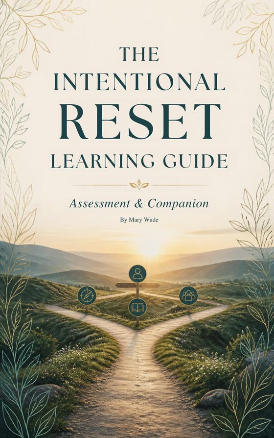 Cover of The Intentional Reset Learning Guide by Mary Wade
